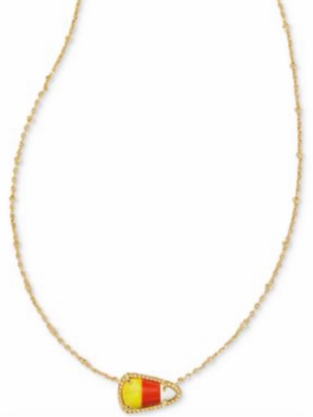 Kendra Scott Candy Corn Gold Necklace